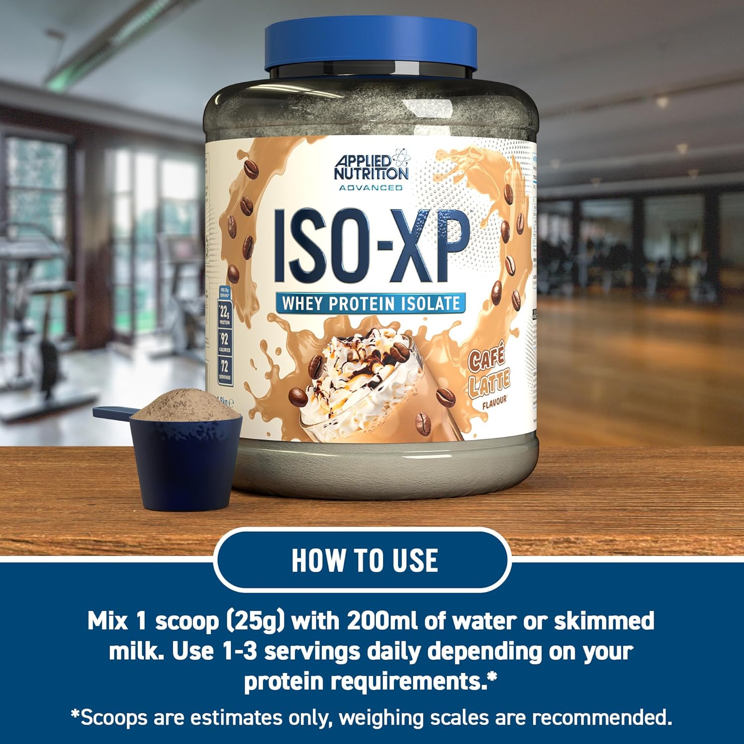 Applied Nutrition ISO XP Whey Isolate, Cafe Latte, 1.8kg, 72 Servings