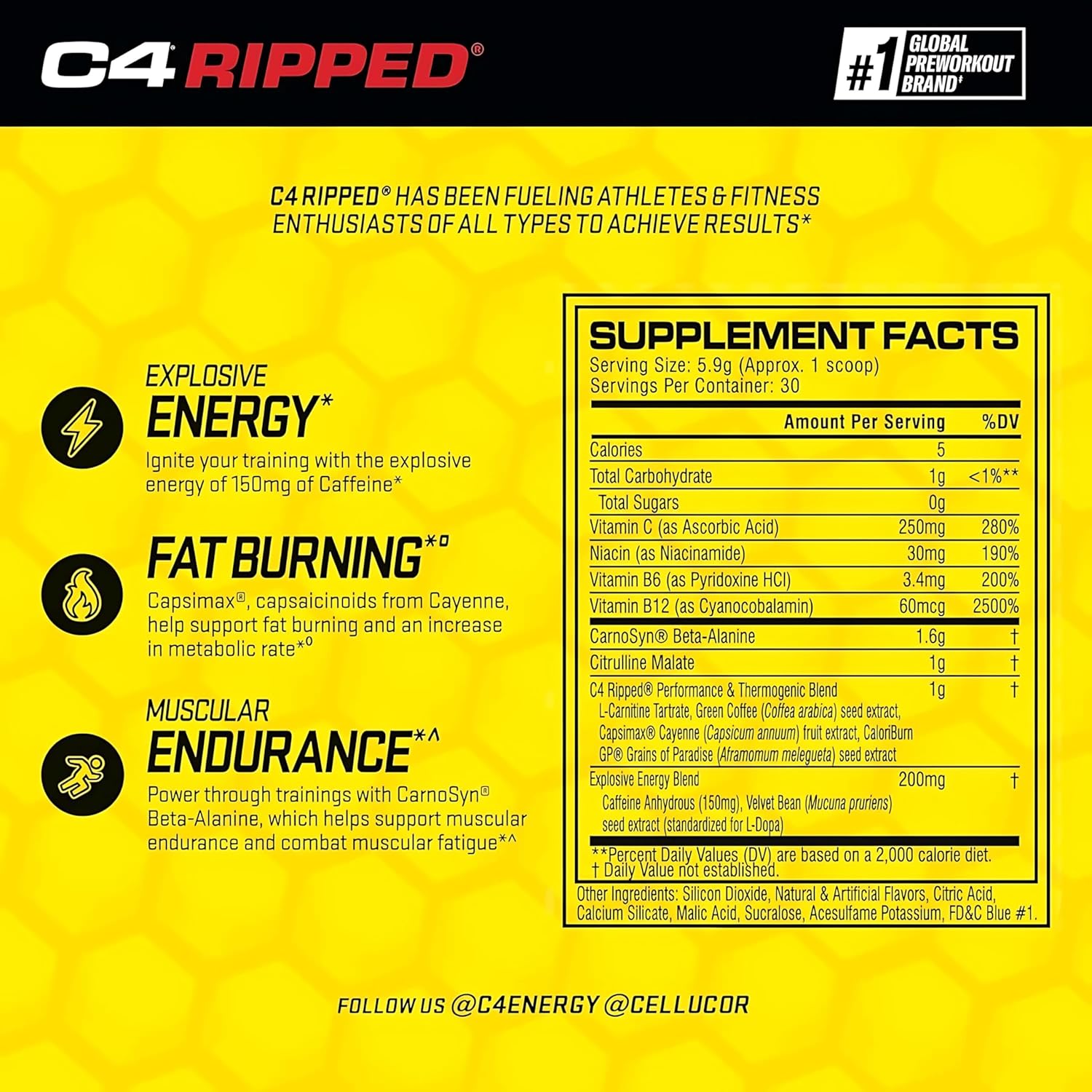 Cellucor C4 Ripped Pre Workout 4