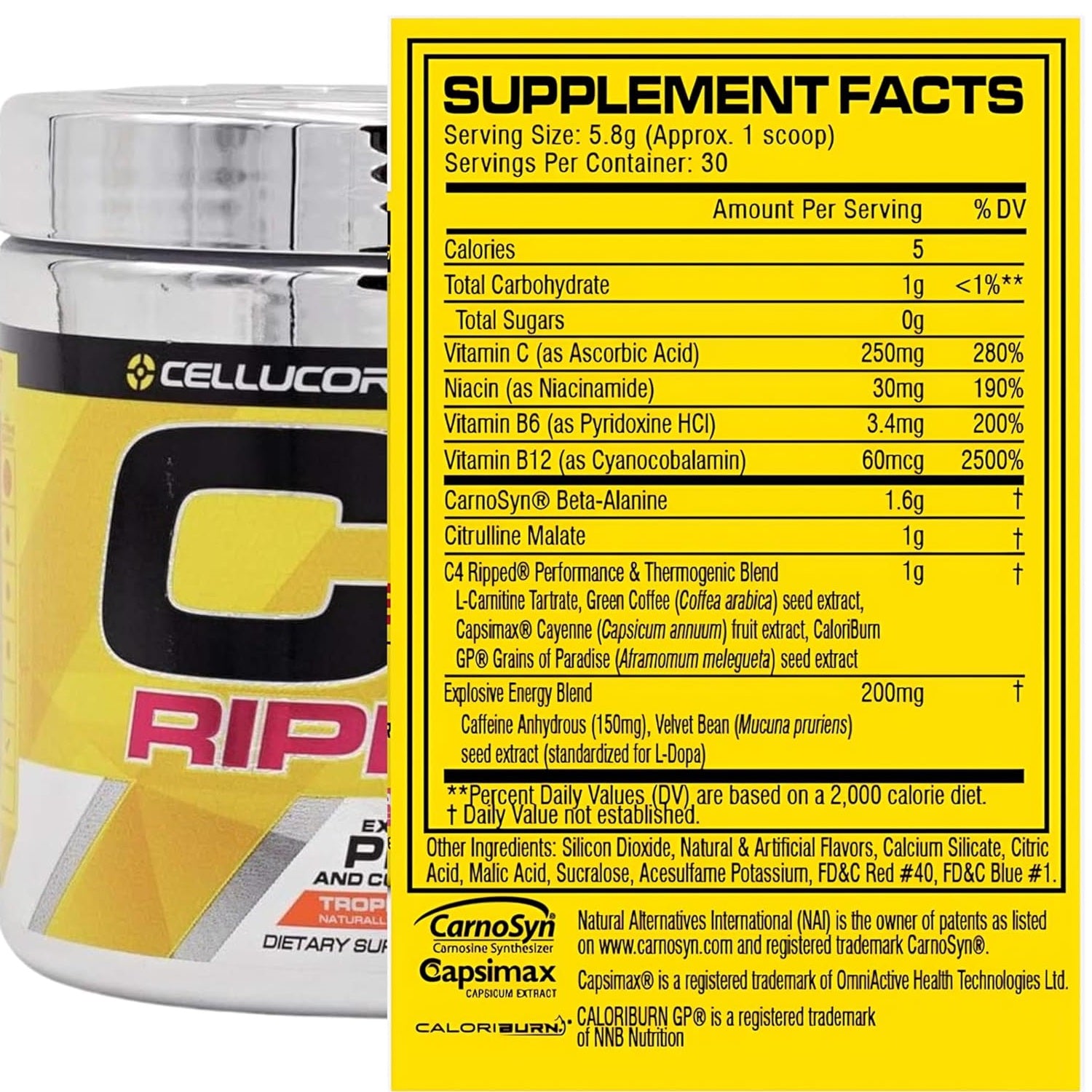 Cellucor C4 Ripped Pre Workout 5