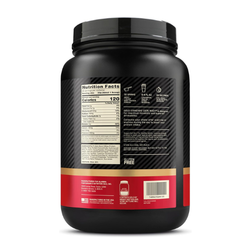 Optimum Nutrition (ON) Gold Standard 100% Whey Protein Powder - Extreme Milk Chocolate, 2 Lbs, 28 Servings (907 Grams)