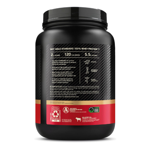 Optimum Nutrition (ON) Gold Standard 100% Whey Protein Powder - Extreme Milk Chocolate, 2 Lbs, 28 Servings (907 Grams)